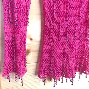 Pink Fish Net & Beaded Crystals ✨🔮💎